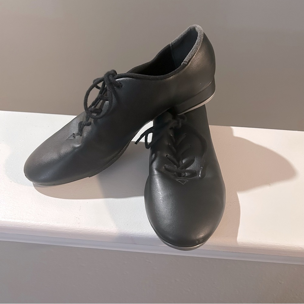 So Danca kids Black Lace-Up Tap Dance Shoes